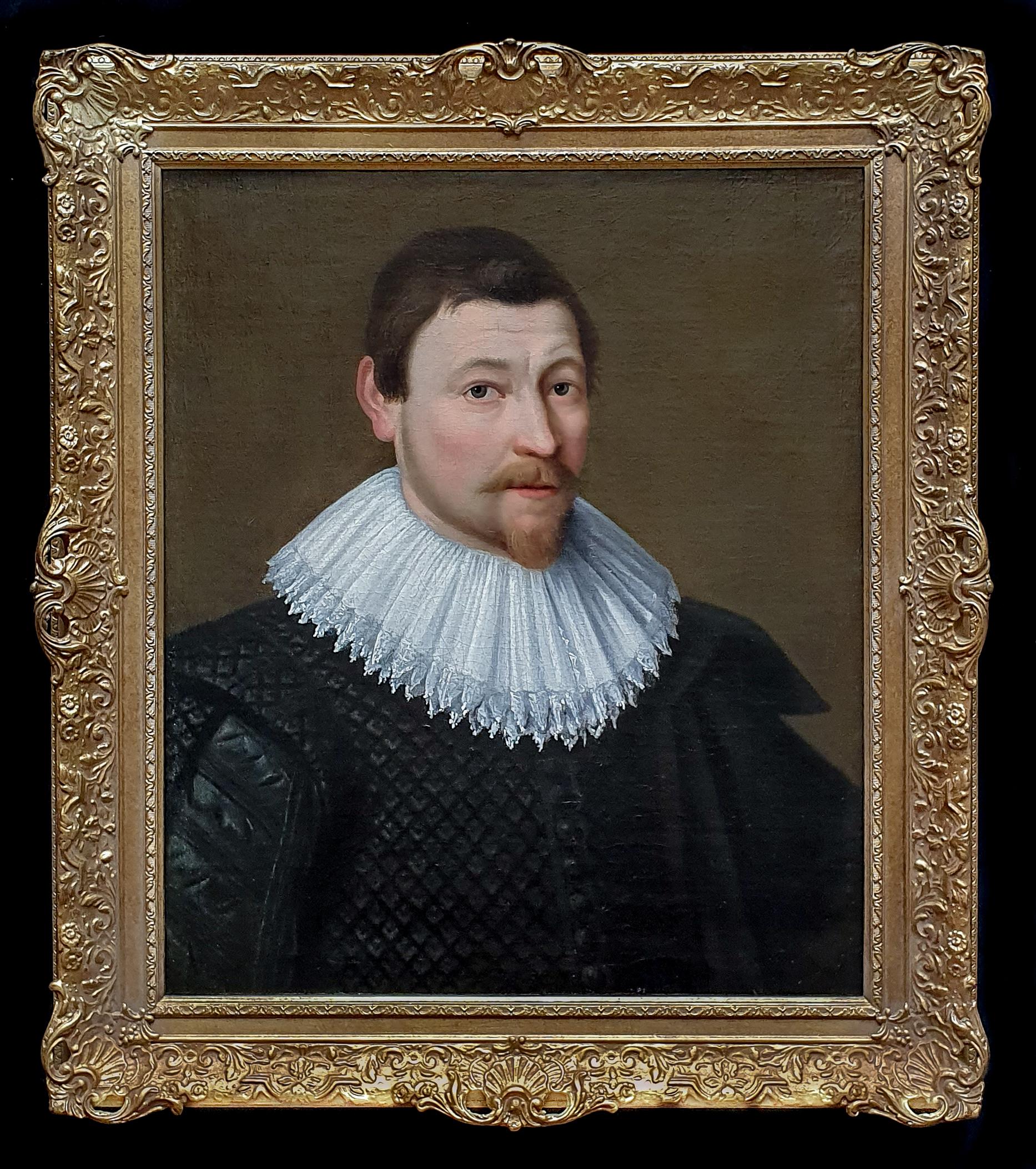 (Circle of) Daniel Mytens Portrait Painting - Portrait of William Ramsden (1558-1623) circa 1620, Excellent Provenance