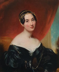 A Pair - Portrait of a Gentleman & Portrait of a Lady, circa 1836