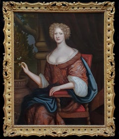 Portrait of a Lady, Large Scale, Fine Carved Period Frame