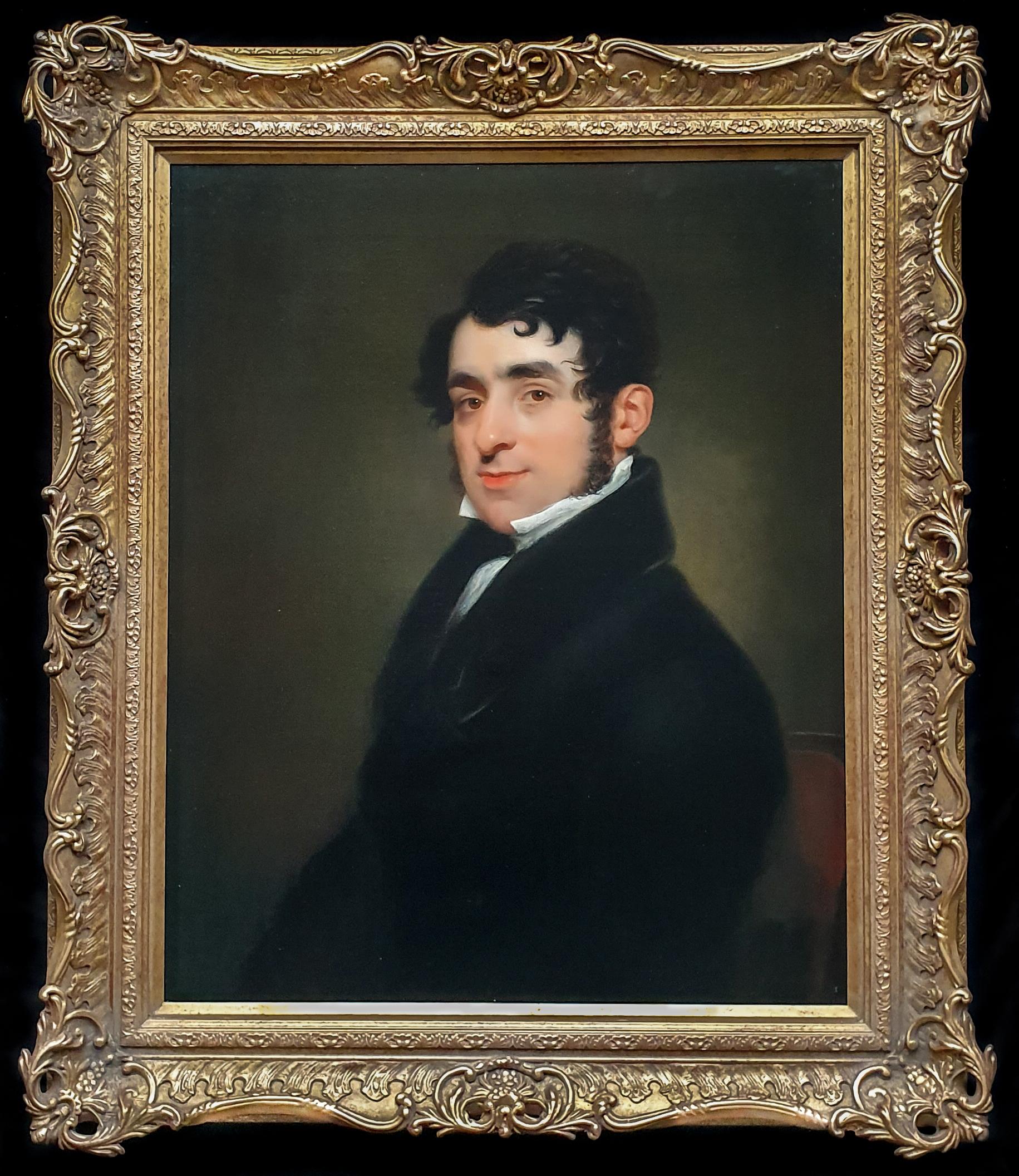 Unknown Portrait Painting - Portrait of Edward Hodges, English Country House Provenance