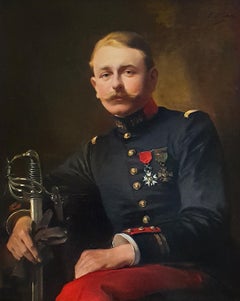 Portrait of a French Officer, Signed and Dated