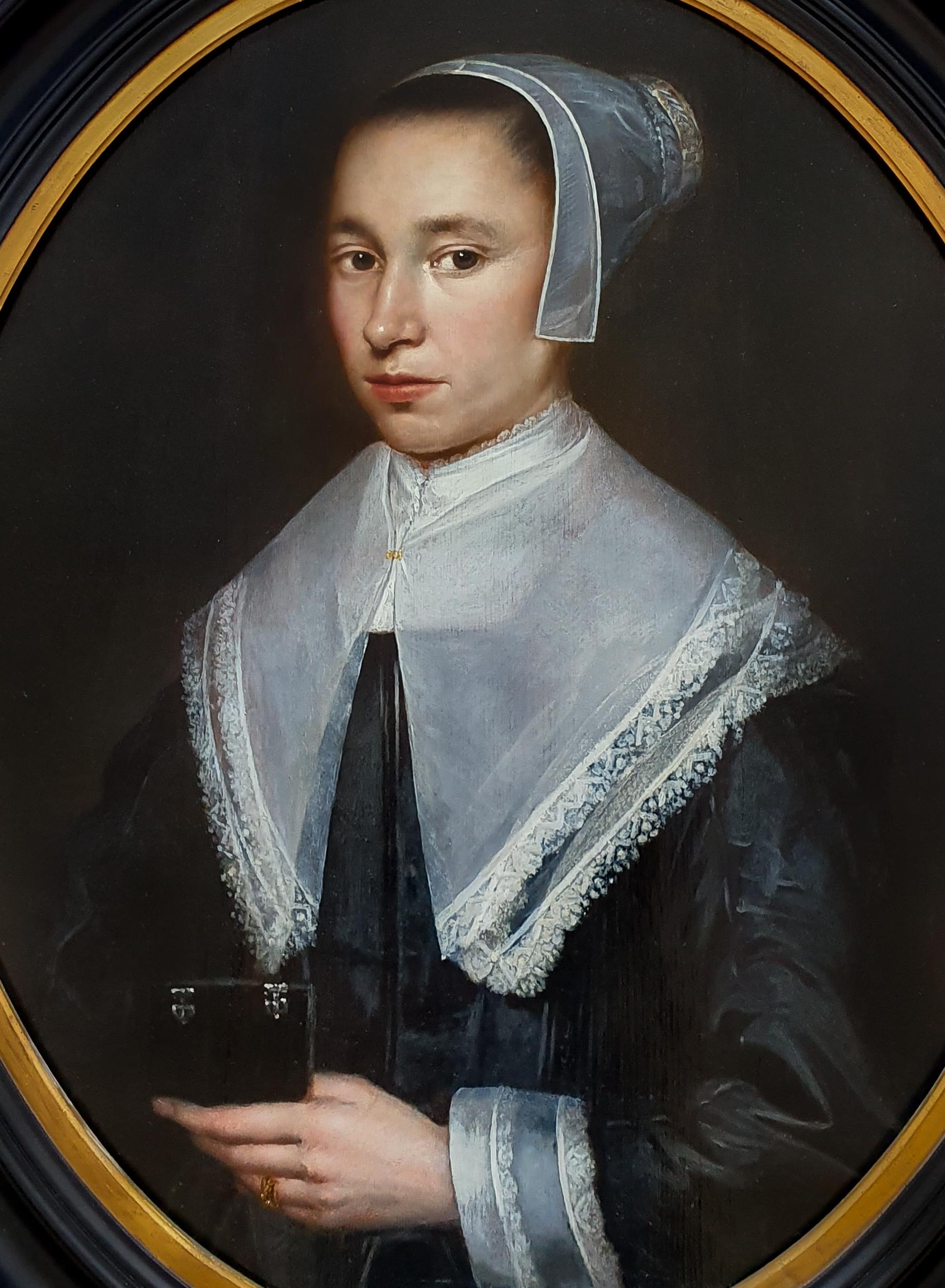 Titan Fine Art are pleased to present this exquisite portrait of a Lady.  The author of this striking portrait was a painter of considerable talent and ability to render a portrait with great realism.  It can be dated to between 1645 to 1650 based