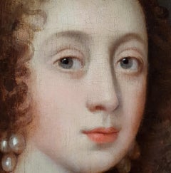 Portrait of Elizabeth Cavendish, Countess of Devonshire (1619-1689) on Panel