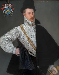 Portrait of Richard Tomkins (c.1532-1603), Elizabethan oil on panel