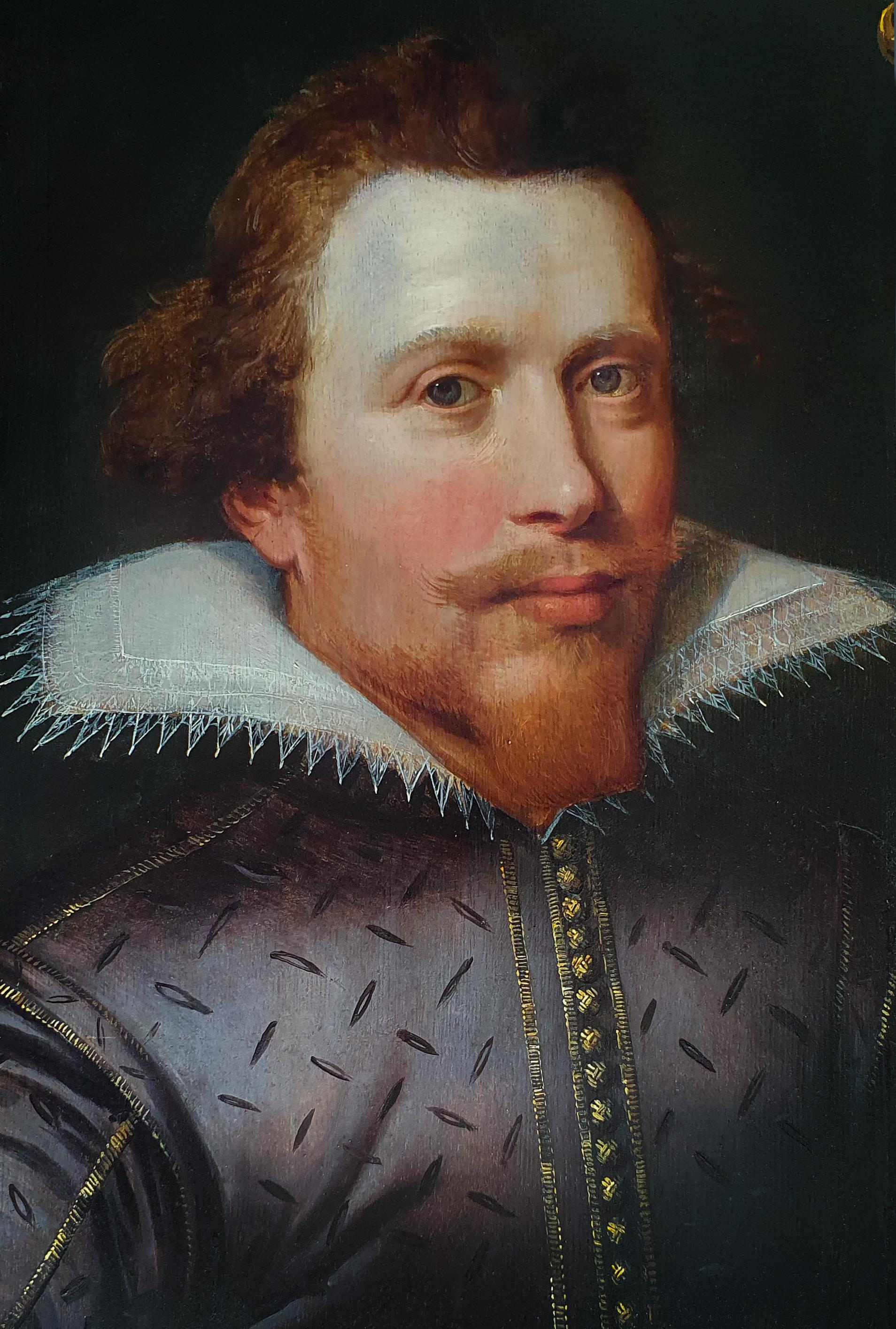 Portrait of Jan van Reynegom (1584-1640) date 1612; Antique Oil Painting 1