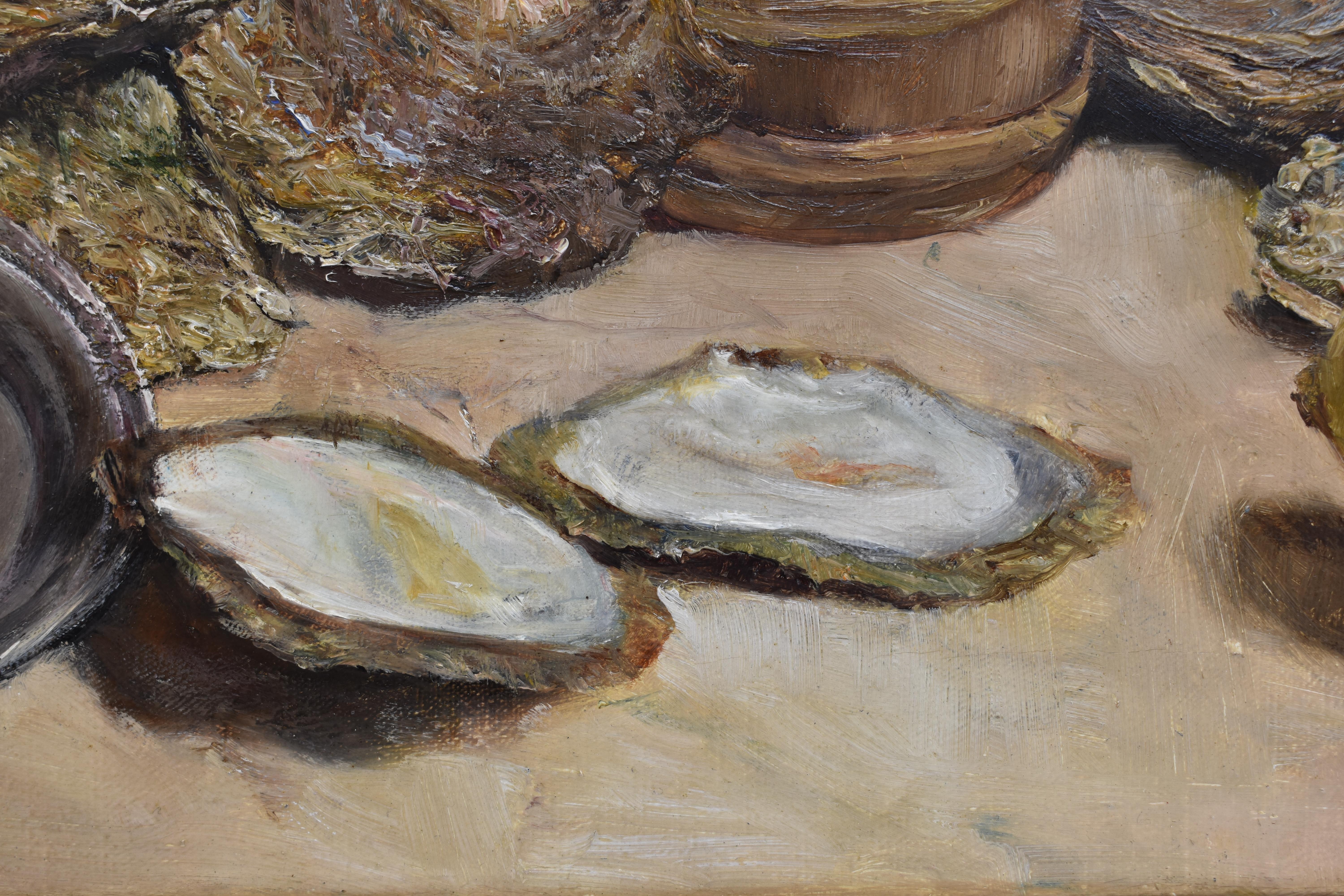 Still Life with Oysters - Classical Art, Painting, Realistic, Dutch Artist 2