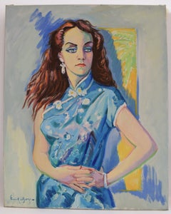 Margaretha C. - Oil Paint on Canvas, Fauvist, Dutch Artist, Portrait, Painting