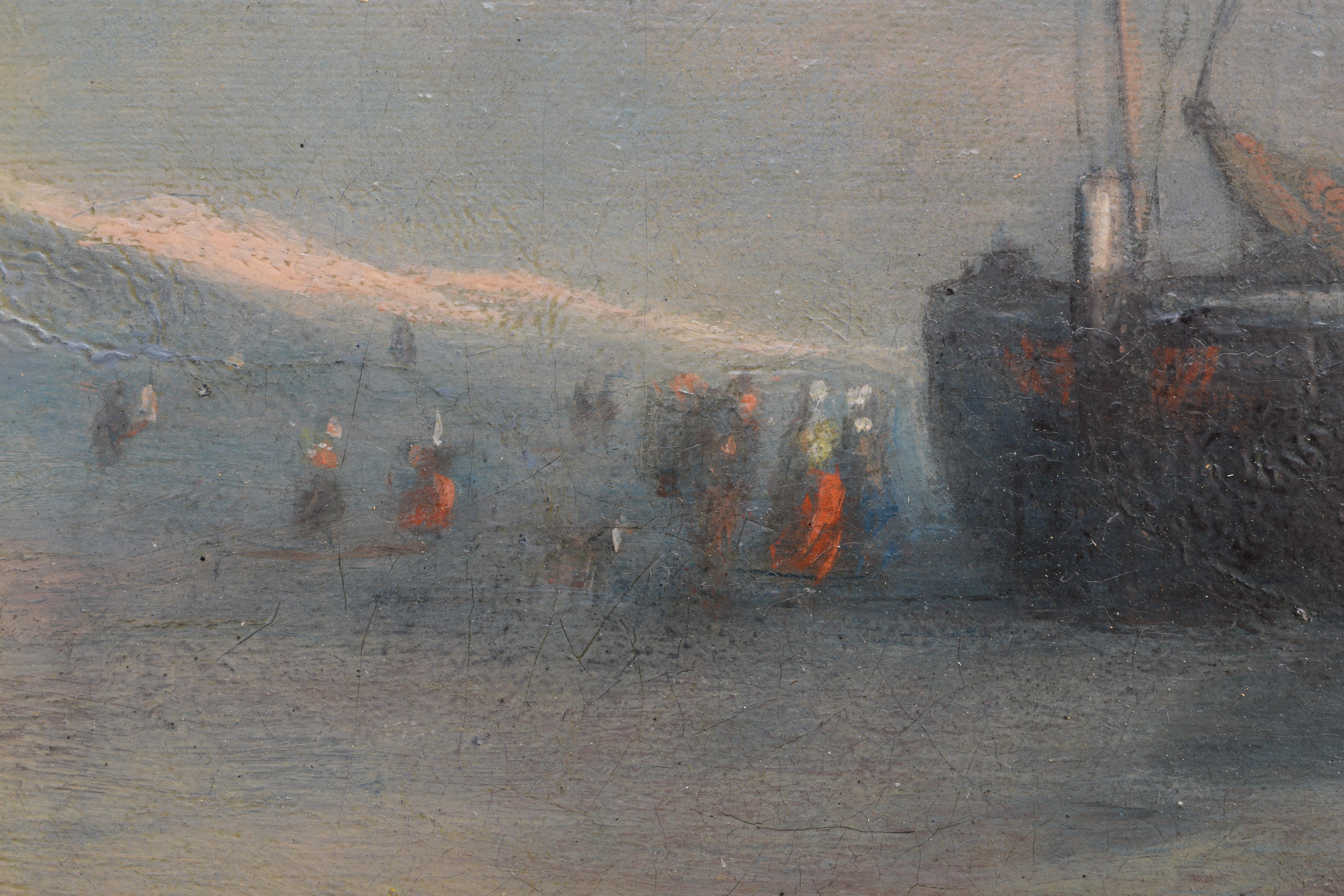 Boote auf dem wilden Meer - Marouflage 2