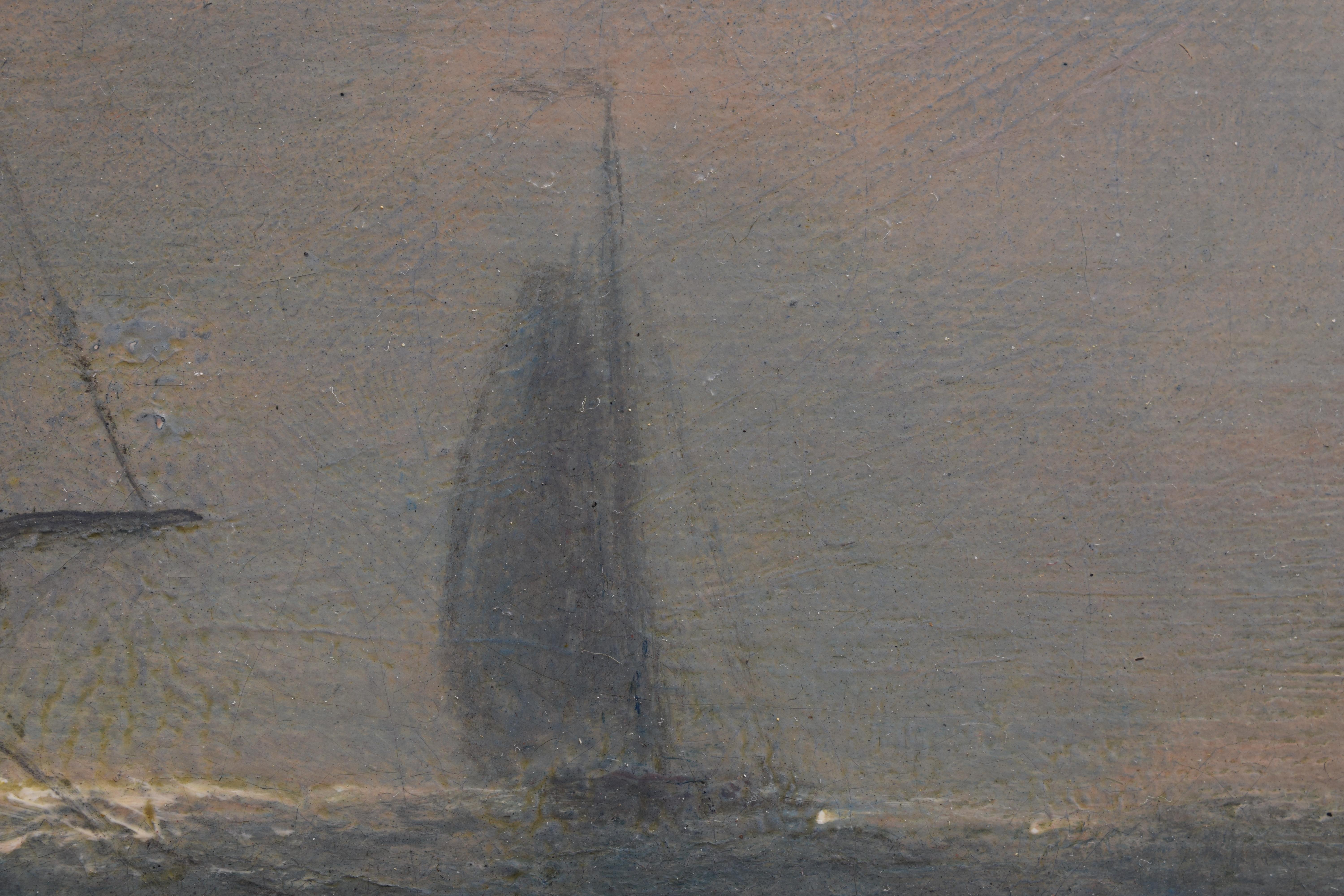 Boote auf dem wilden Meer - Marouflage 9