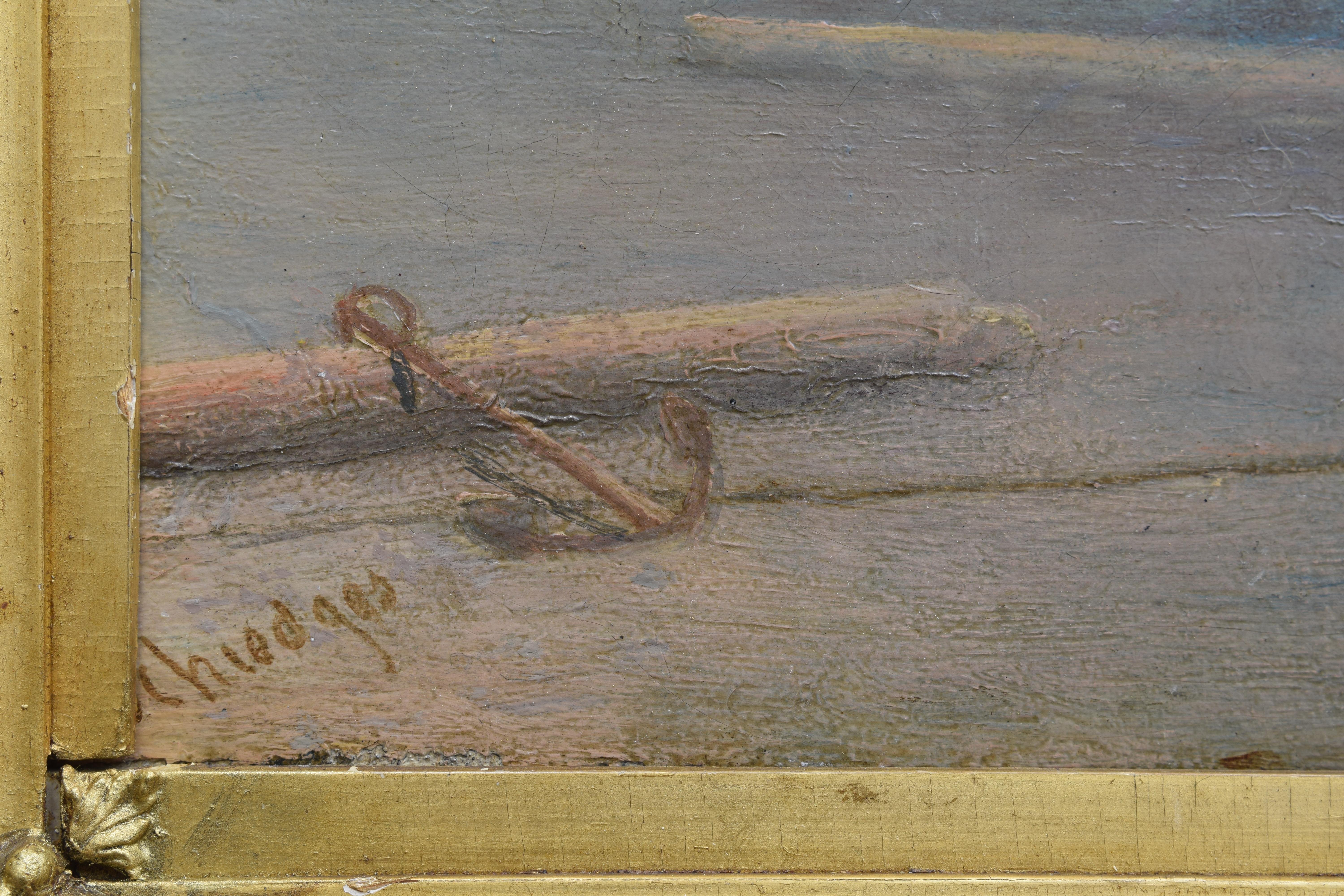 Boote auf dem wilden Meer - Marouflage 11
