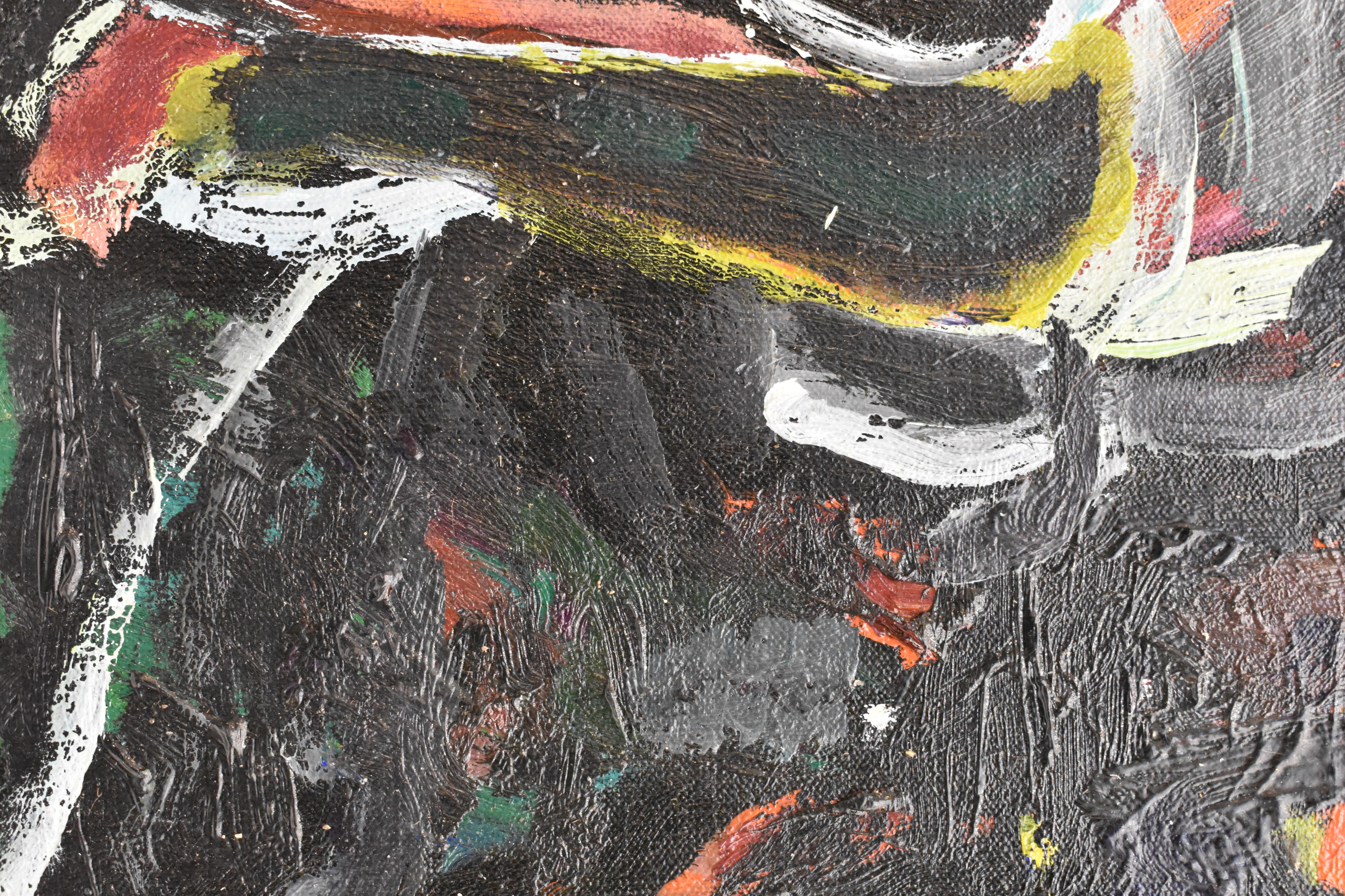 Head - Abstract Expressionism Oil Paint on Canvas Mid 2007 4