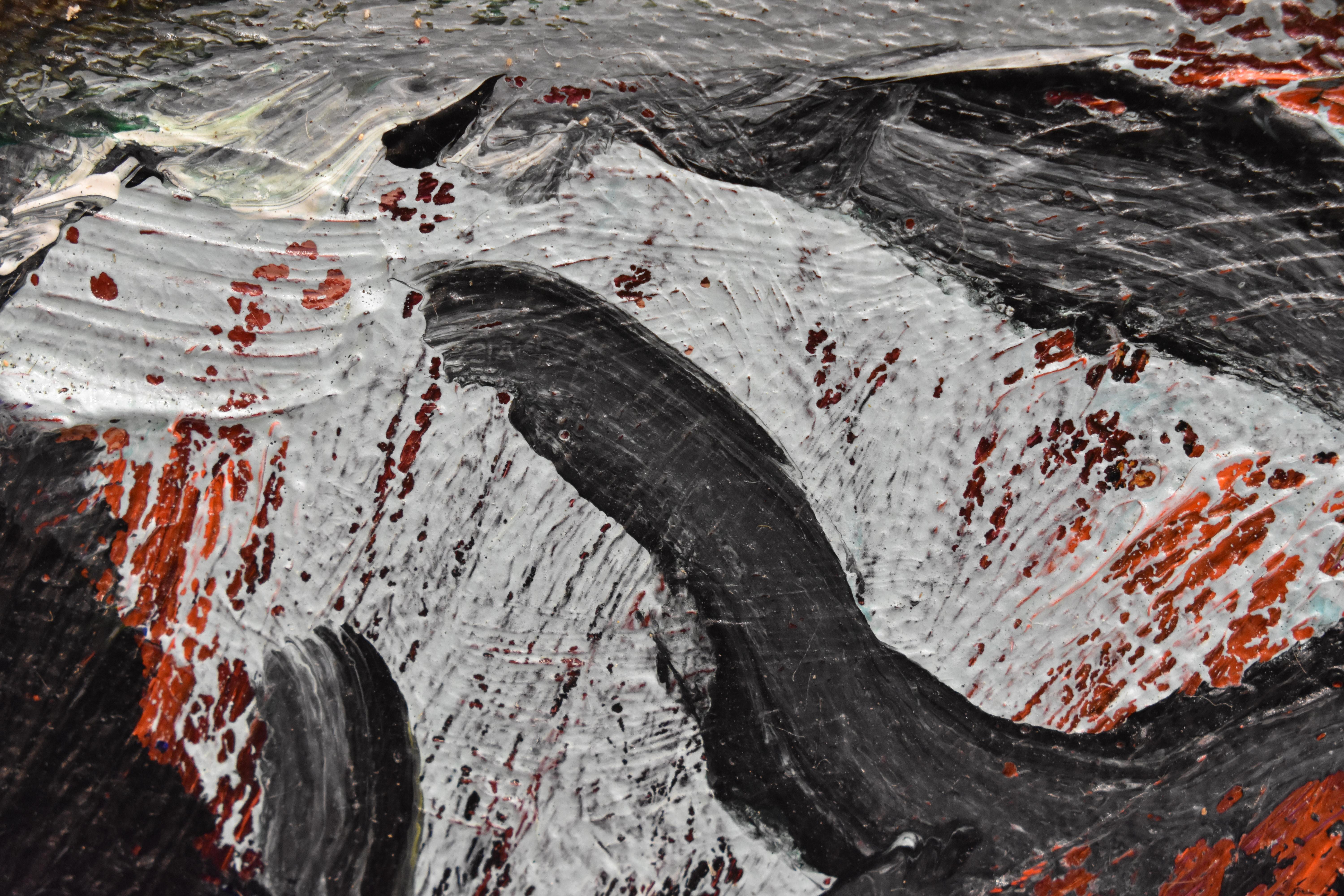 Head - Abstract Expressionism Oil Paint on Canvas Mid 2007 8