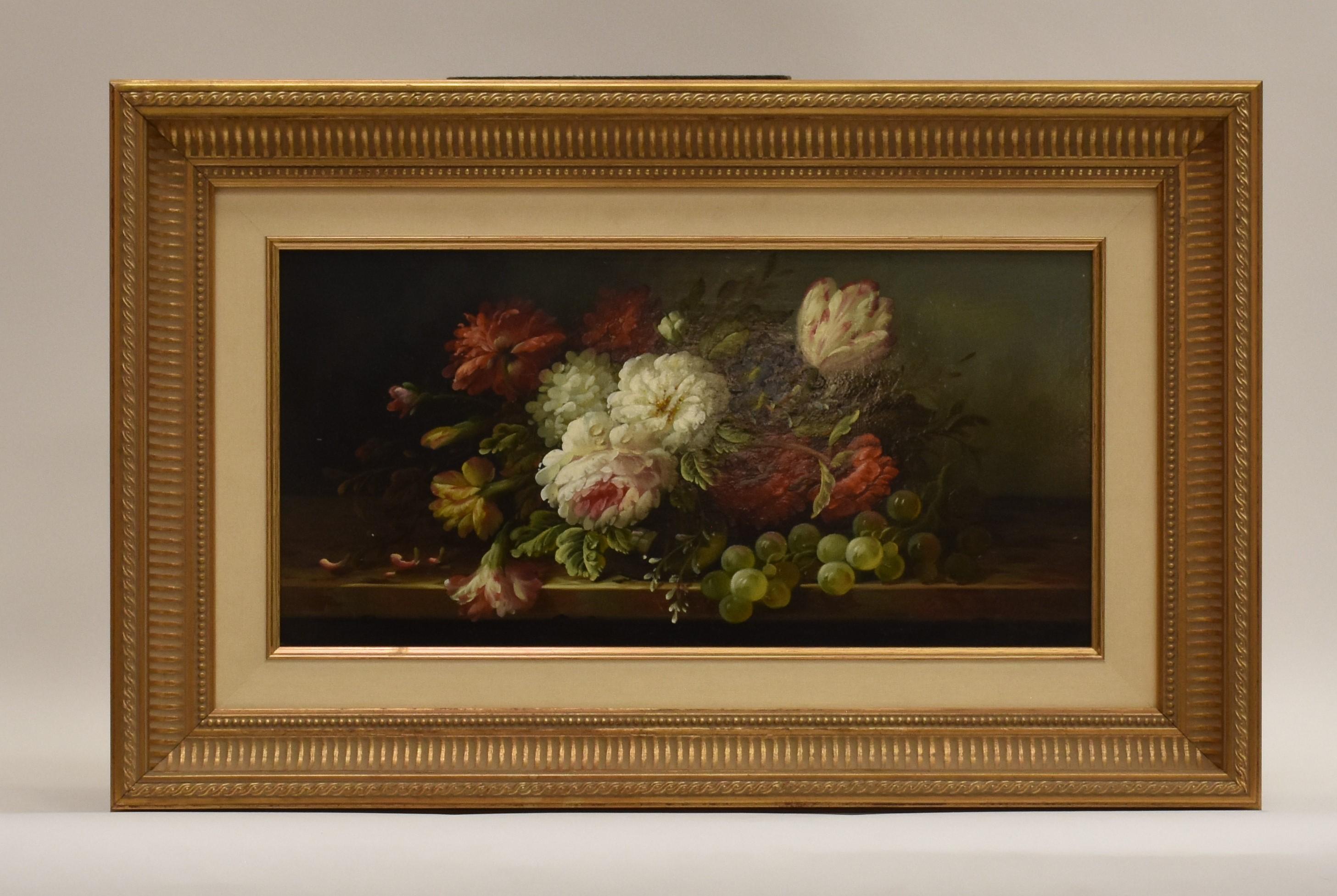 Van den Akker Still-Life Painting - Flower still-life - Dutch fine art stillife colors
