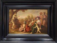 Jesus preaching among followers - 17th century religious dutch old master