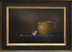 Yellow jug with egg - Peter van den Borne