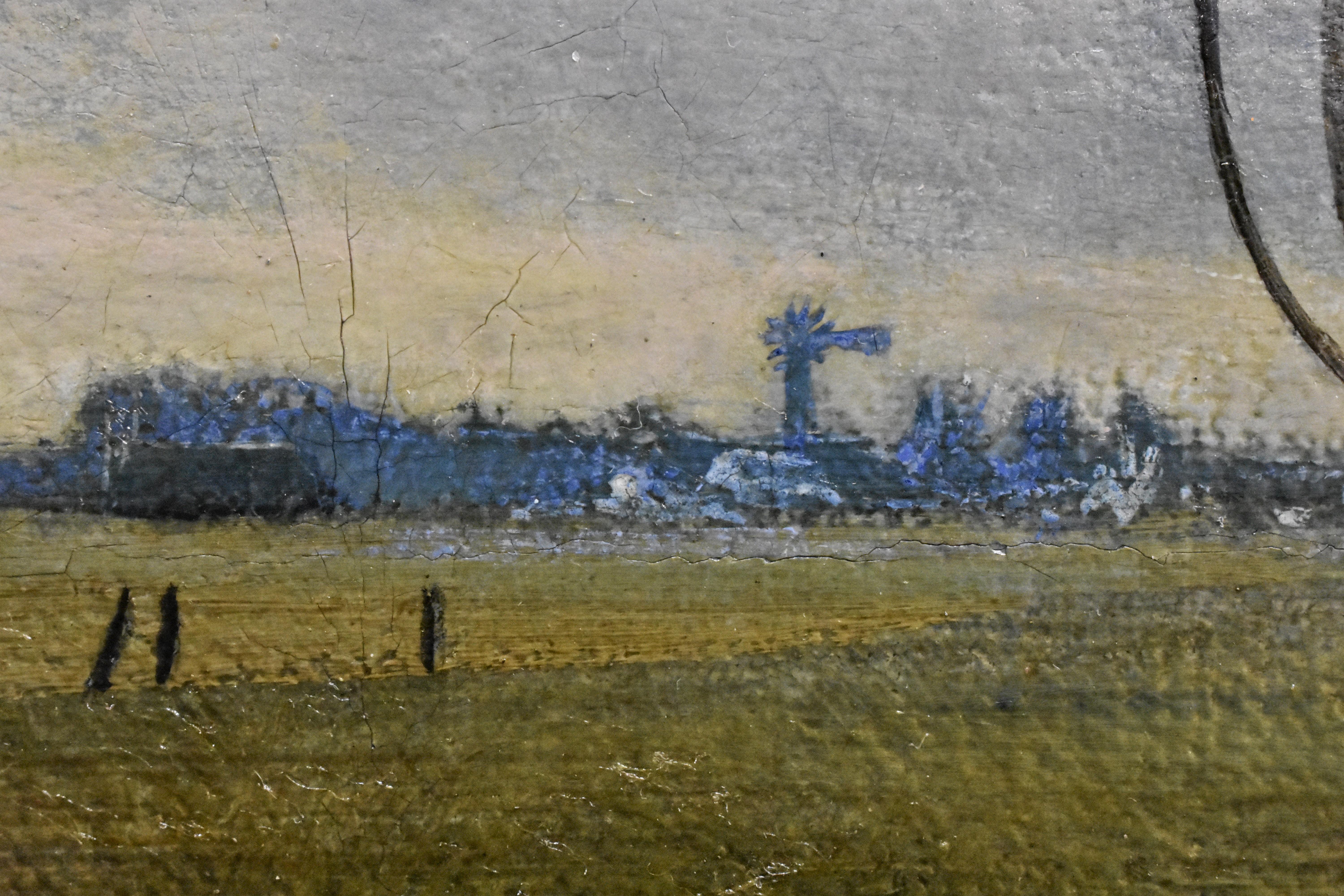 Henri van de Velde - Landscape with pollard willow  (Ca. 1935) - Dutch painter For Sale 6