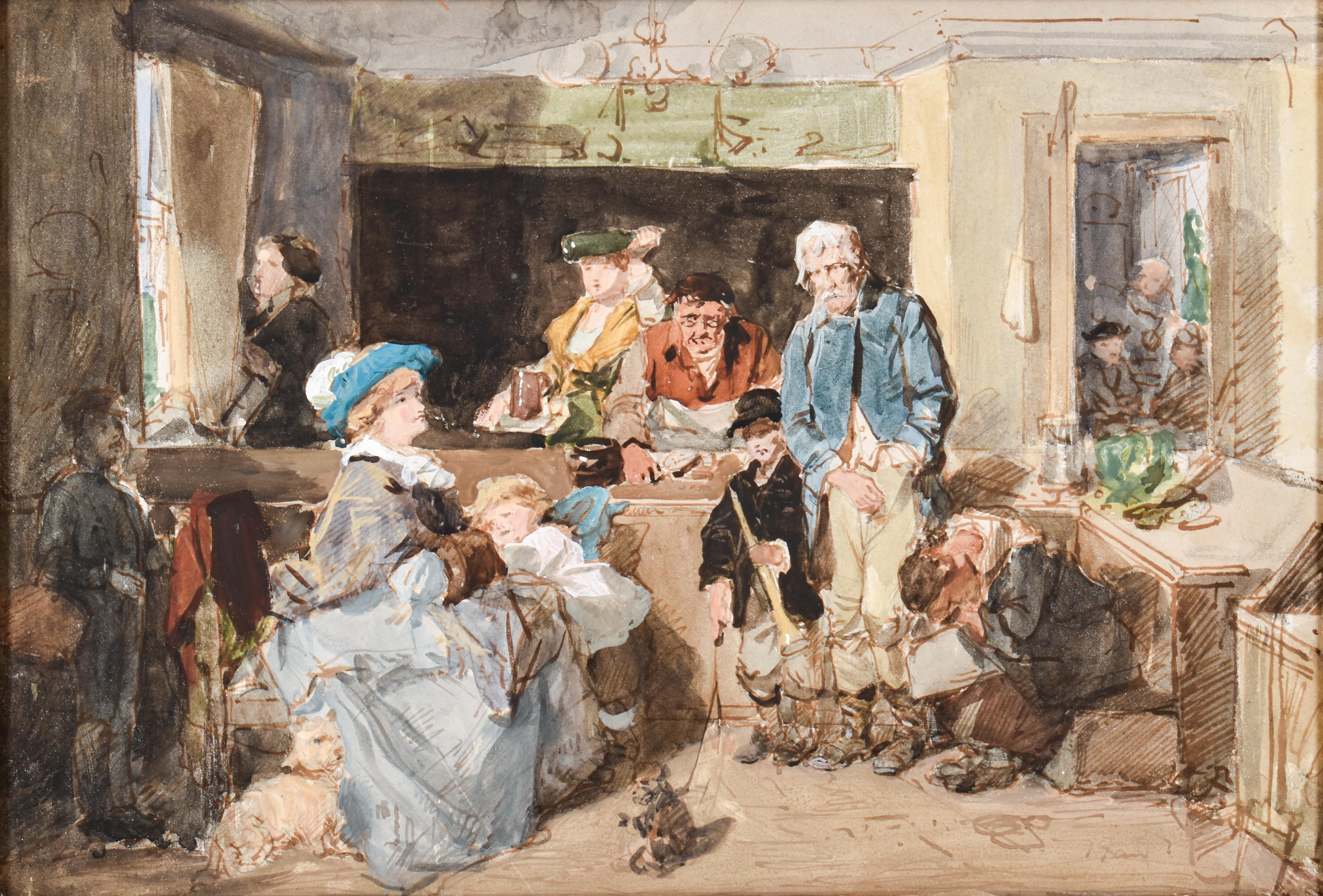 The Family - Thomas Fead - Watercolor - Scottisch - Academy - Romantic