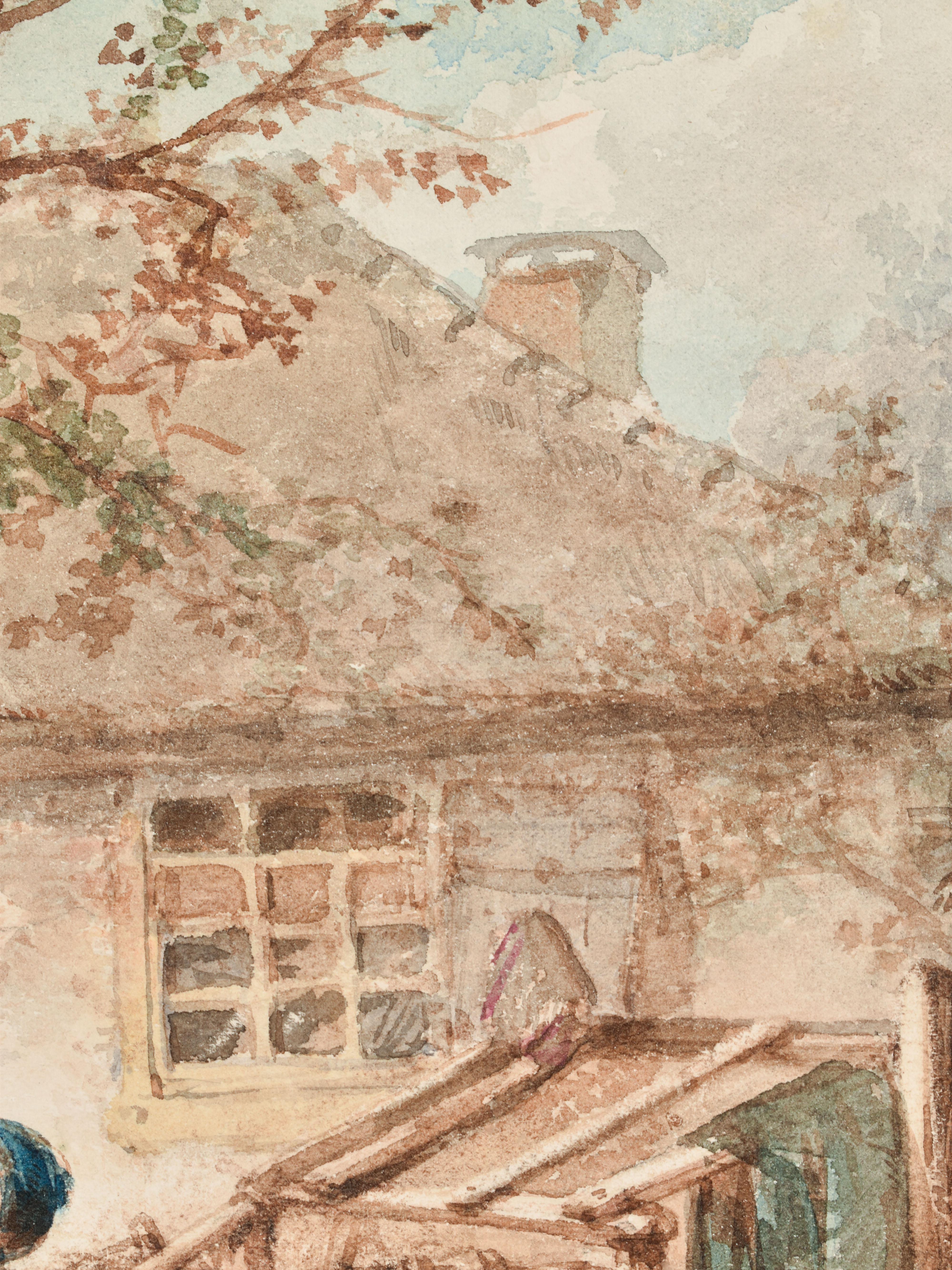 The magpi – Johan Mari Henri ten Kate – Niederländisch – Romantisch – Europa – Kunst (Braun), Landscape Art, von Kate ten, Mari ( Johann Mari Henri)