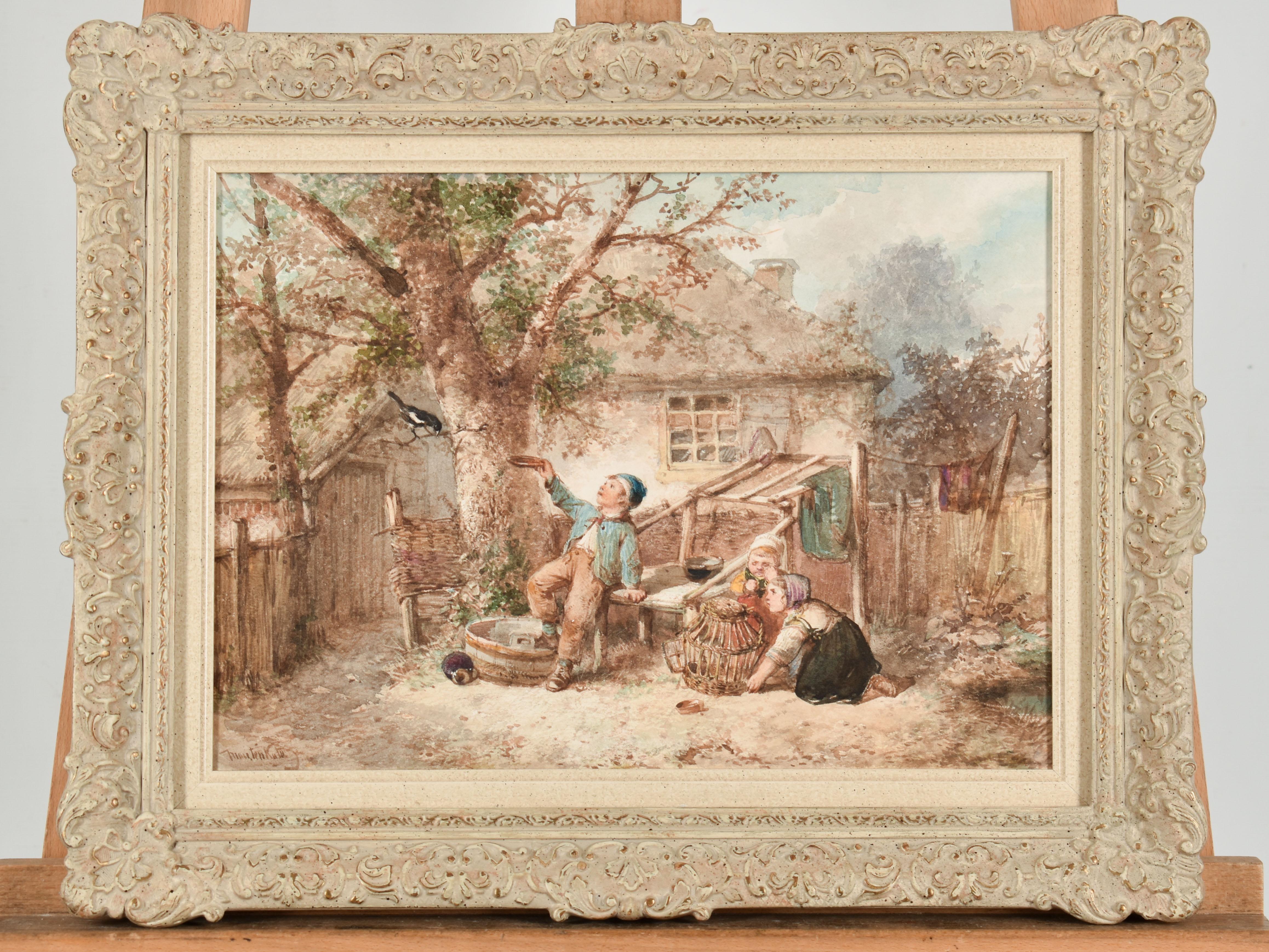 The magpi – Johan Mari Henri ten Kate – Niederländisch – Romantisch – Europa – Kunst – Art von Kate ten, Mari ( Johann Mari Henri)