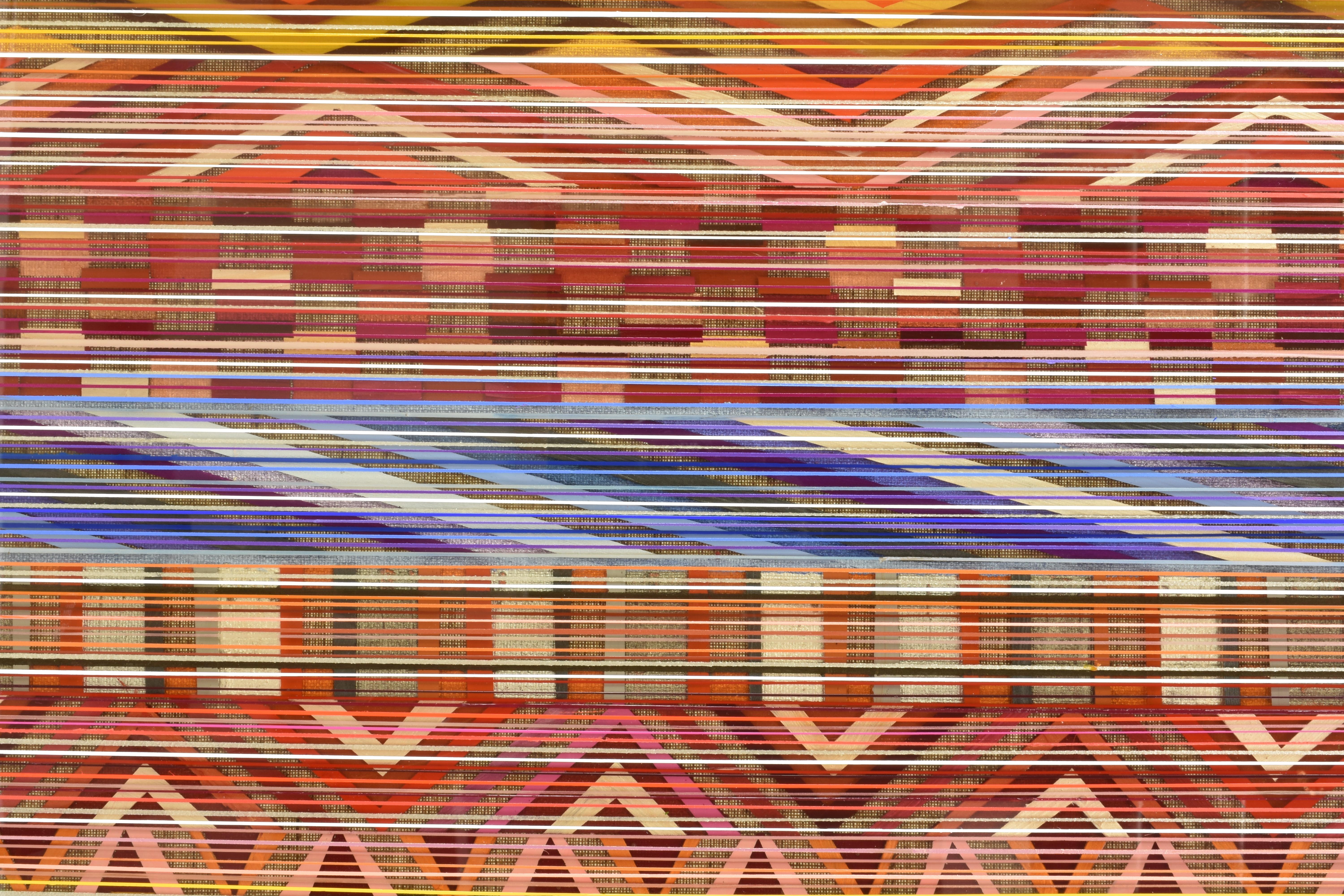 Ancient Connections 2 - Colorful Lines Abstract Ibiza Depth  For Sale 4
