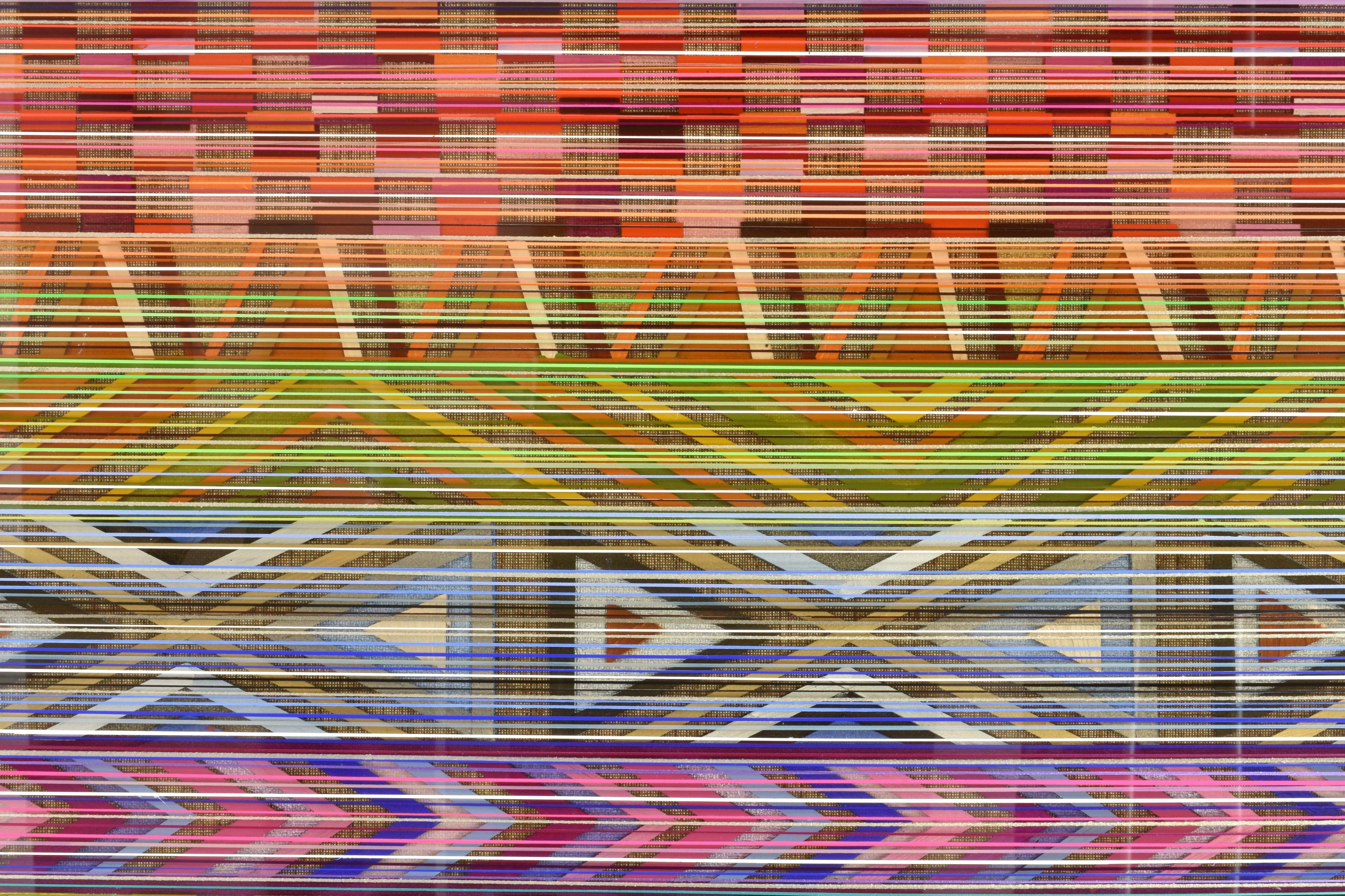 Ancient Connections 2 - Colorful Lines Abstract Ibiza Depth  For Sale 5