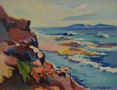 Seascape - Oil Paint on Canvas, Fauvist, Dutch Artist, Painting, Colorful