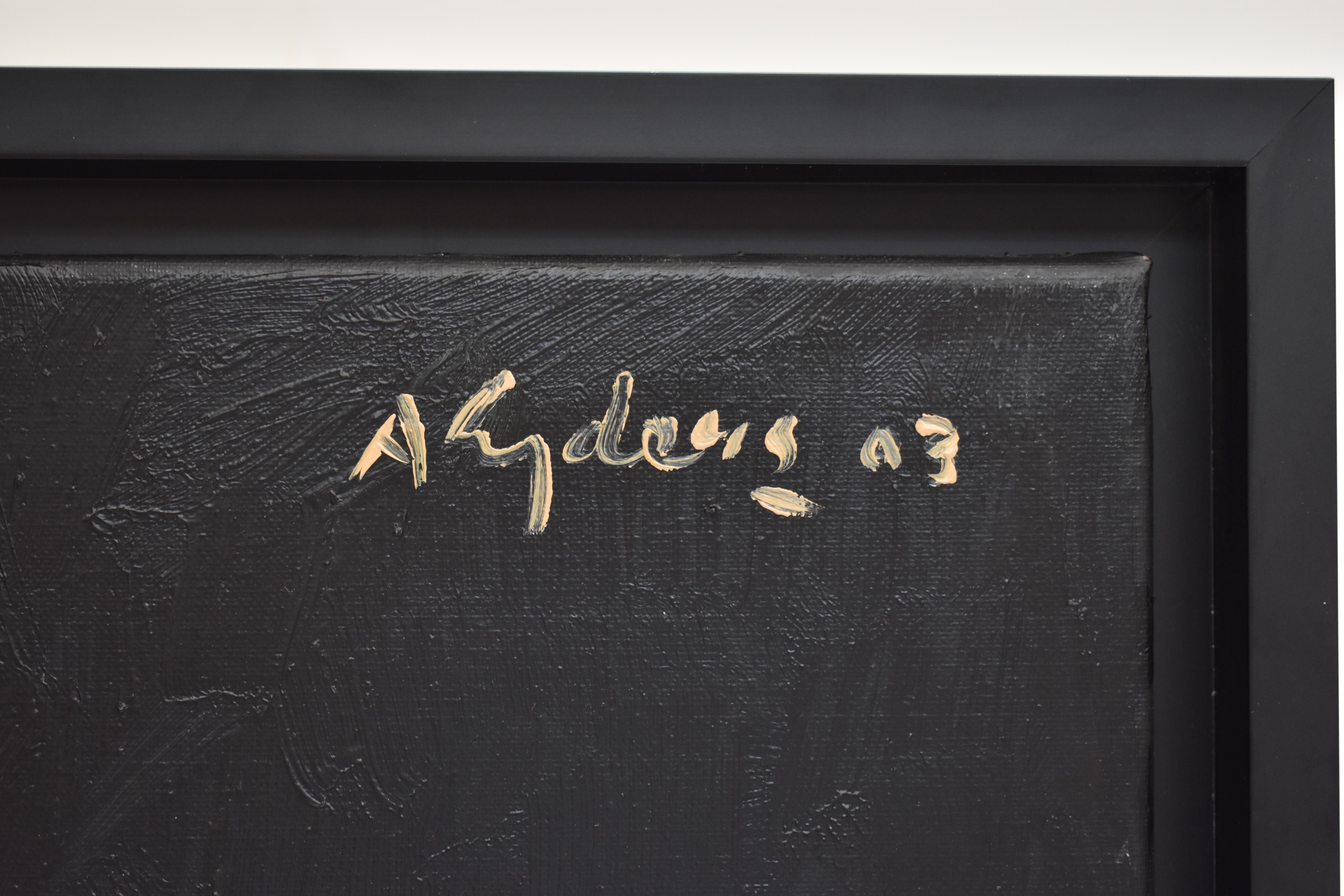 'Schilder plus muze', Ad Snijders, style Gauguin, signed upper right corner, Dutch For Sale 1