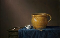 Yellow jug with egg - Peter van den Borne