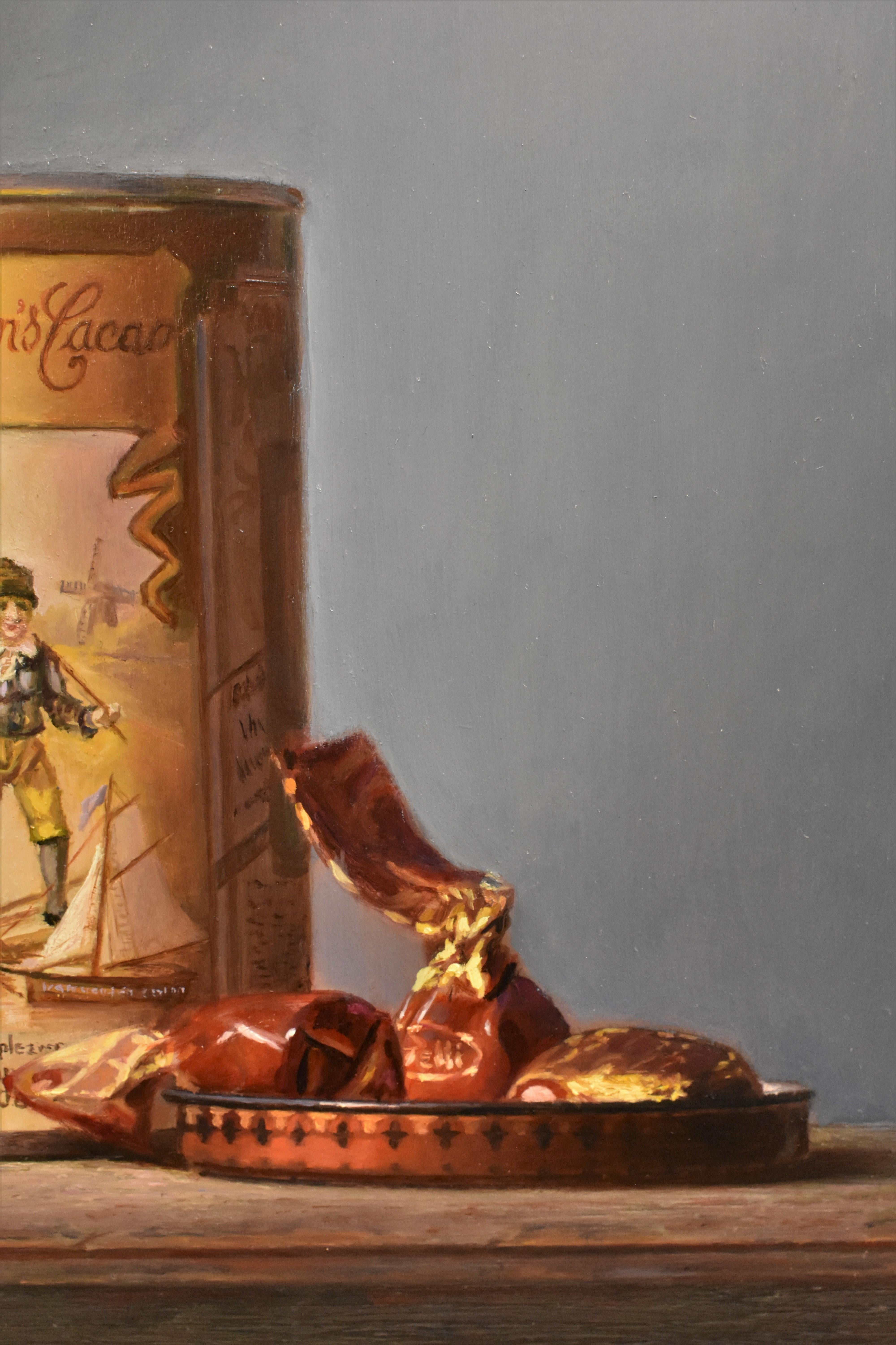 Van Houten tin with chocolates - Peter van den Borne For Sale 2