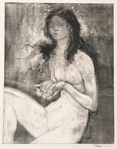 My Stars, Monotype, Work on Paper, Female Nude, Signed