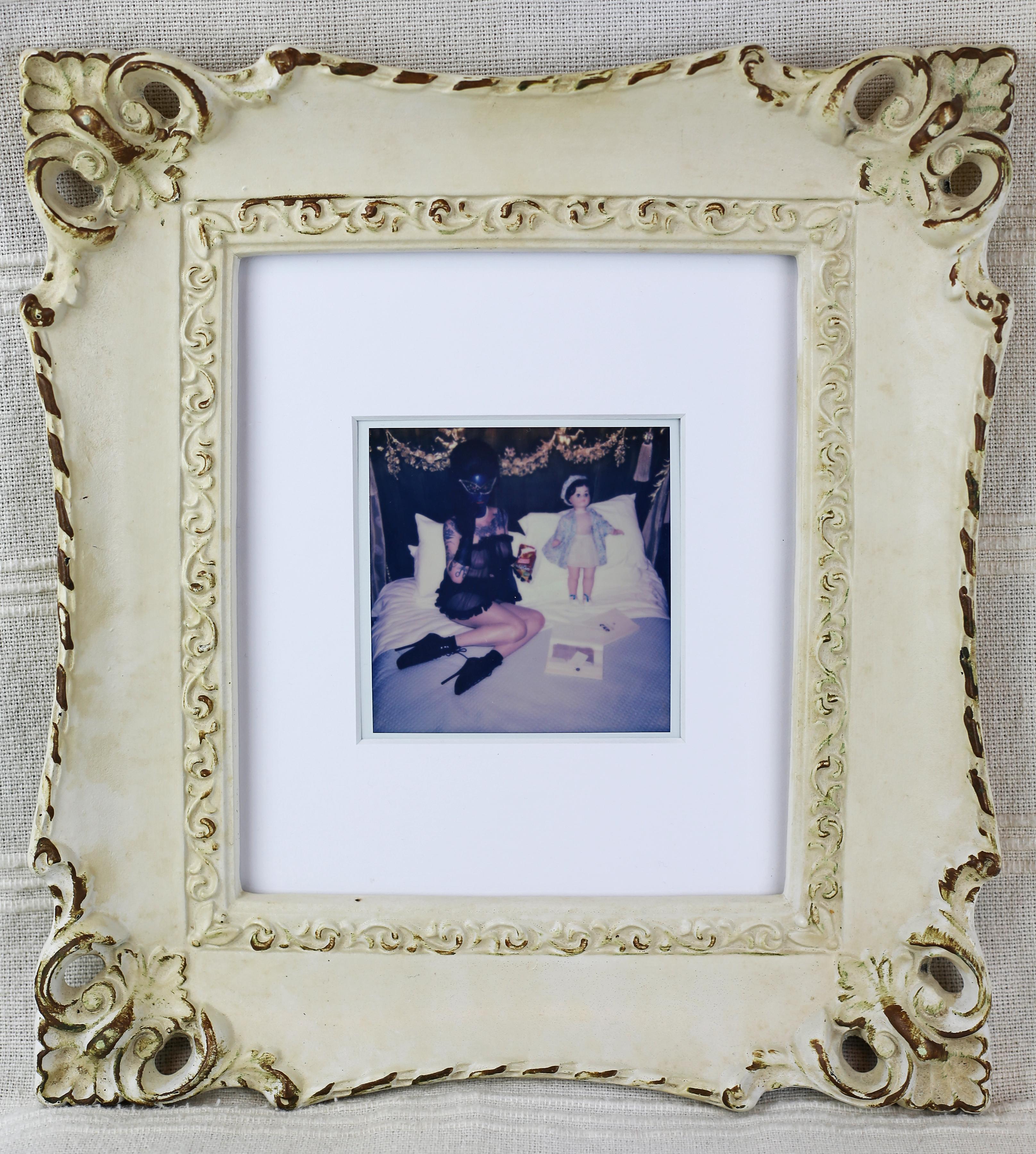 Miss Meatface Color Photograph - Sweets, Photography, Polaroid, Figurative Art, Vintage Frame, Signed
