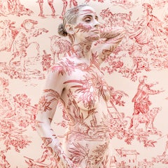 Toile De Rouge,  Body Painting, Performance Art, Photography on Aluminum