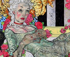 The Birdcage II, Oil on Canvas, Figurative Art, Mythology, Signed