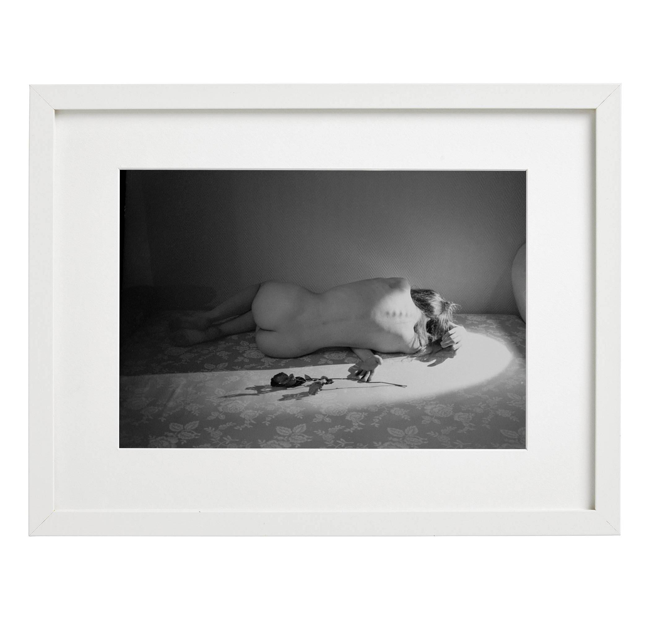 Aëla Labbe Figurative Photograph - Le Present, Photography, Black and White, Figurative, Nude, Signed, Framed 