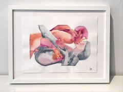 Make Love No 147, Watercolor, Painting, Figurative Art, Nude, Signed, Framed