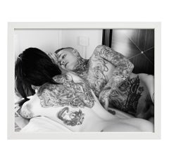 Ryan and Lusy, Photography, Black and White, Tattoos, Nude, Signed, Framed