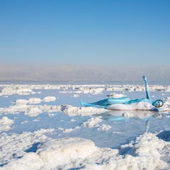 Dead Sea, Body Painting, Performance Art, Photography on Aluminum