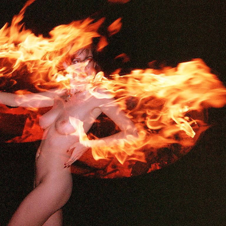 Walks With Fire, Color Photography, Nude, Figurative Art, Signed, Framed 3
