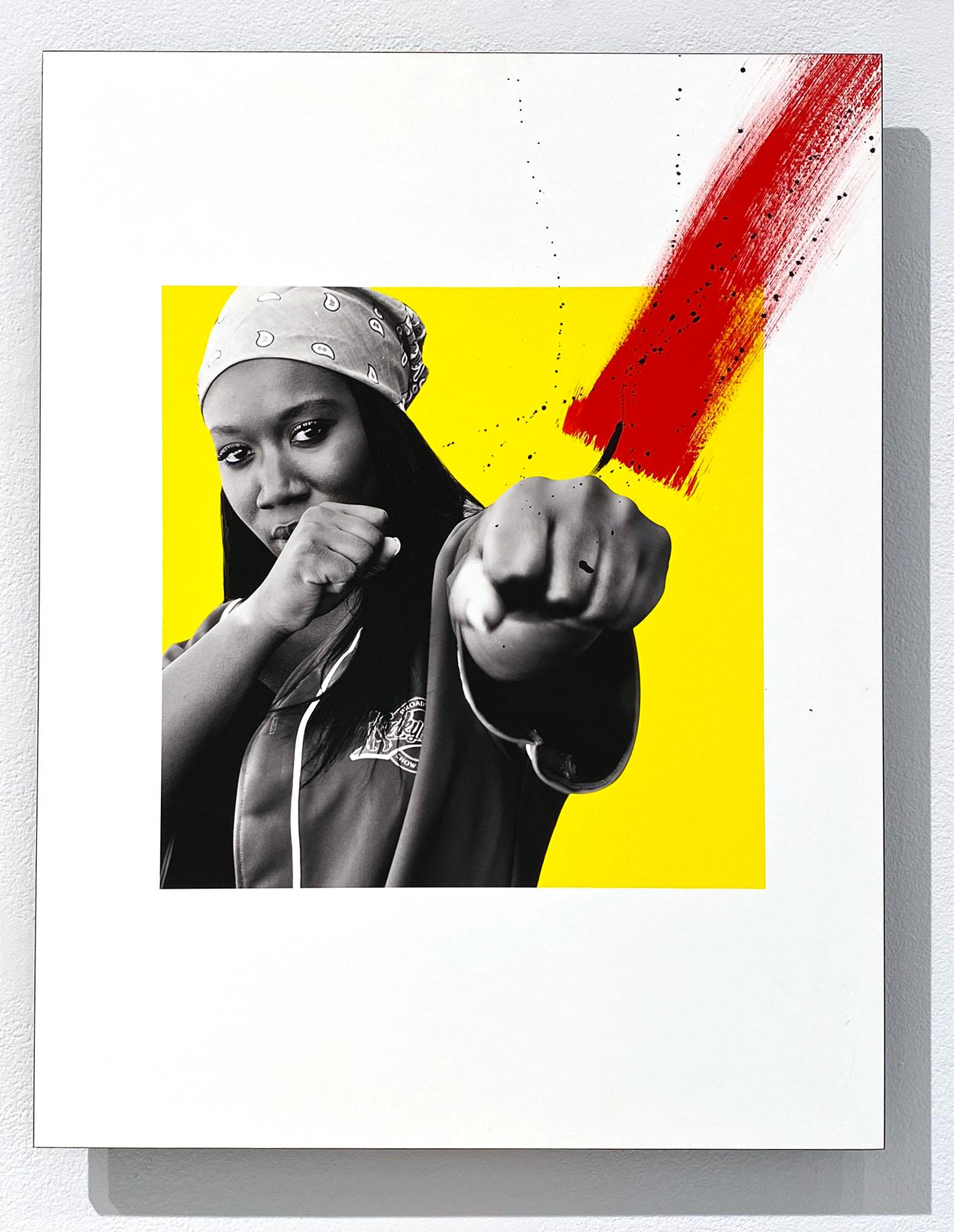 I bring wrath to those who disrespect me, Archival Ink Print with Gouache, Signed - Photograph by Nichole Washington