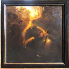 Angel & Cellist, Oil painting, Charlie Mackesy, Music, British, Original, Uplift