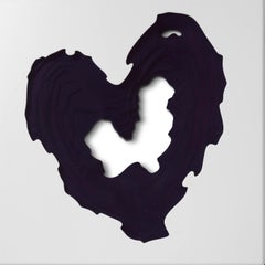 Contorno Phoenix (morado oscuro), contemporáneo, corazón, checo, británico, a medida
