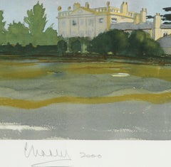 Lithographie de Highgrove, Royal Art, Royal Homes, Highgrove House, British