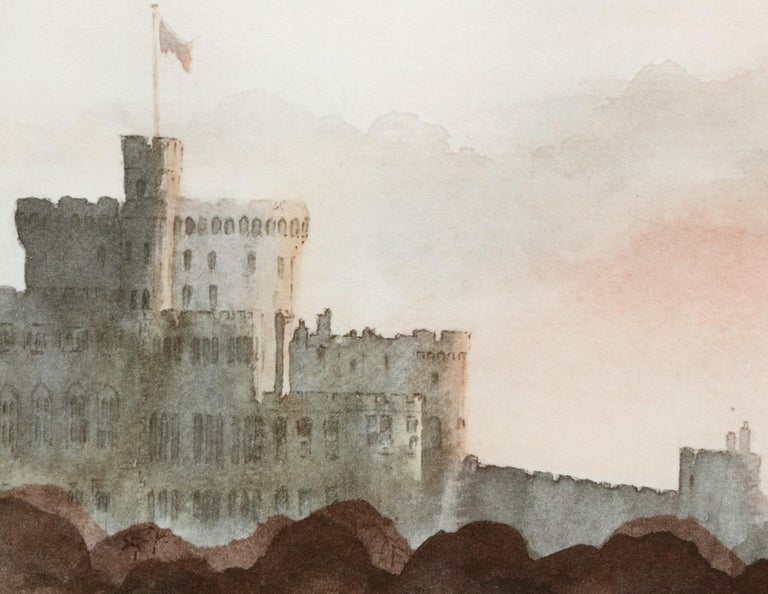 Windsor Castle North Aspect - Signed Lithograph, Royal Art, Royal Home, British - Academic Print by Charles (Prince of Wales)