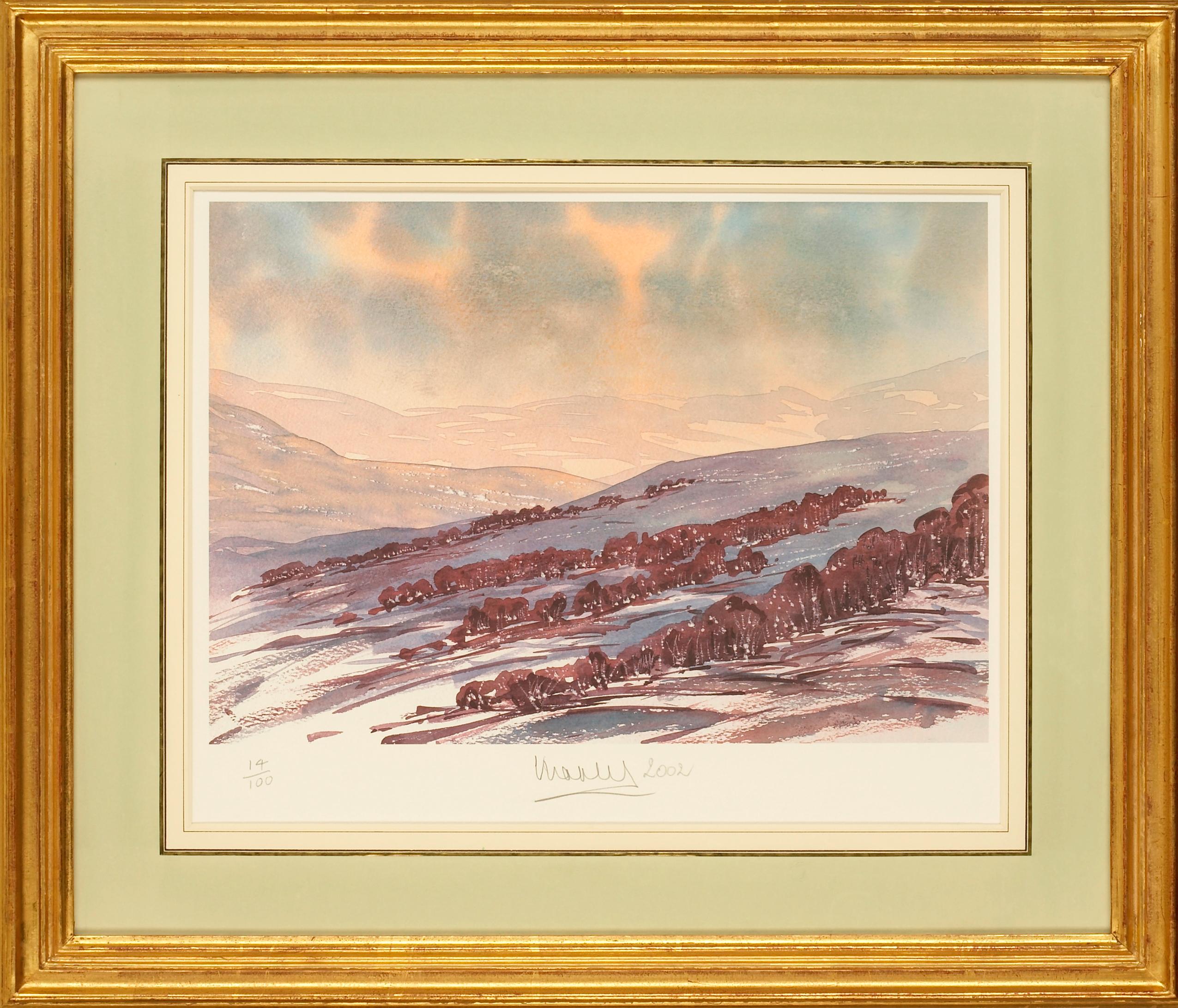 Glengairn, Aberdeenshire - Signed Lithograph, Royal Art, Scotland, British - Print by His Majesty King Charles III