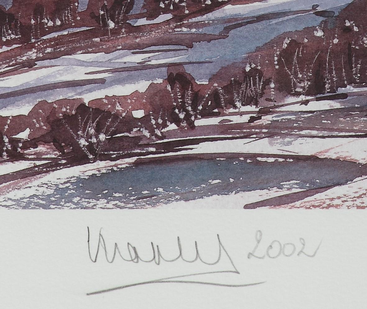 Glengairn, Aberdeenshire - Litografía firmada, Arte Real, Escocia, Británico - Print Académico de His Majesty King Charles III