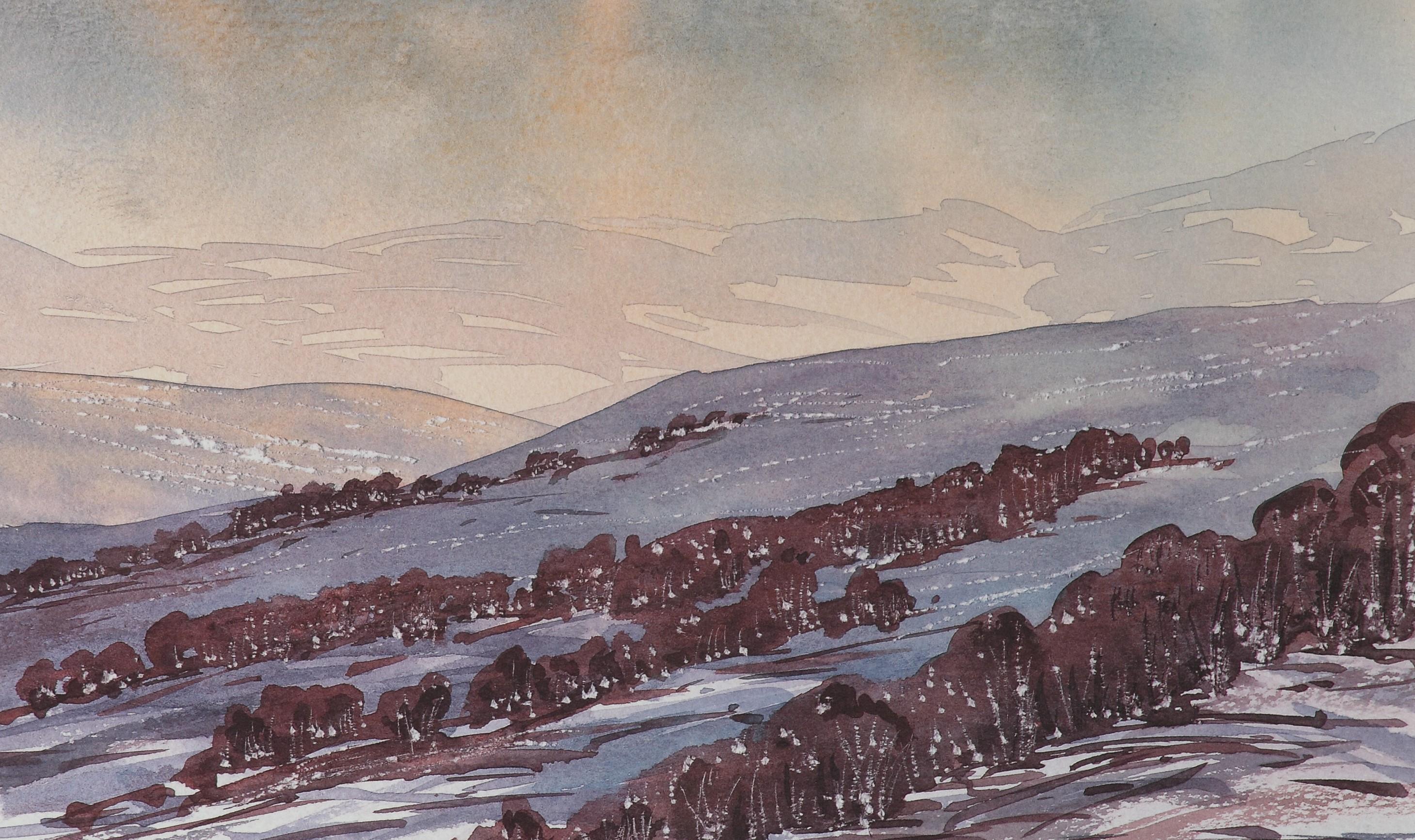 Glengairn, Aberdeenshire - Signed Lithograph, Royal Art, Scotland, British - Academic Print by His Majesty King Charles III