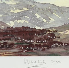 Ben Avon - Signed Lithograph, Royal Art, Scotland, British, Braemar, Mountains