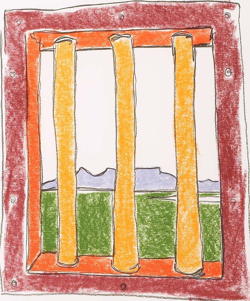 The Window - Mandela, Former South African President, Signed Art, Robben Island