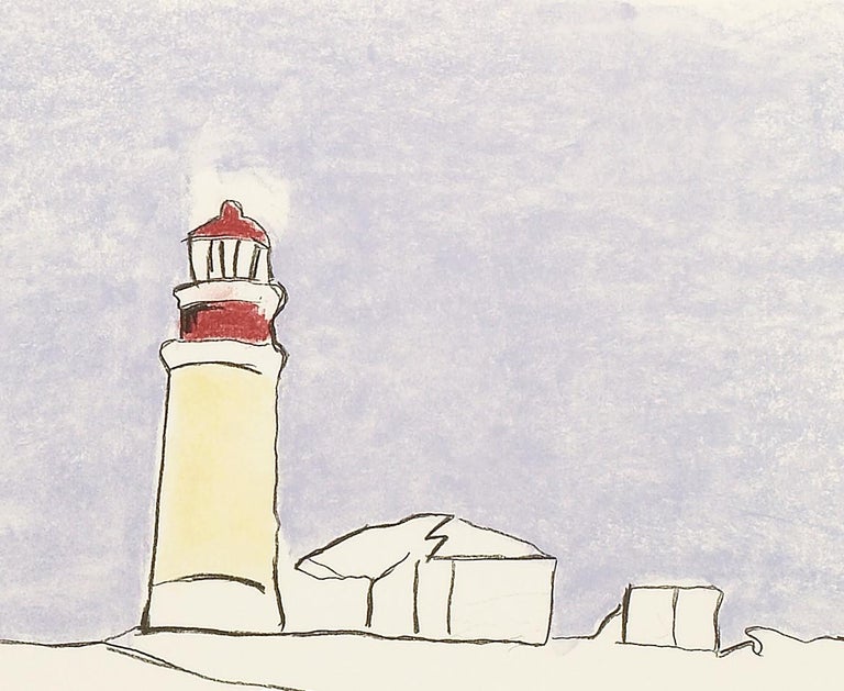 The Lighthouse - Mandela, Former South African President, Signed, Robben Island - Contemporary Print by Nelson Mandela