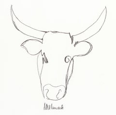 Madiba’s Nguni Bull II - Mandela, Former South African President, Original Art